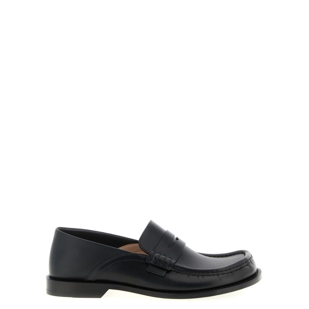 Loewe Men's Campo Flap Back Loafers